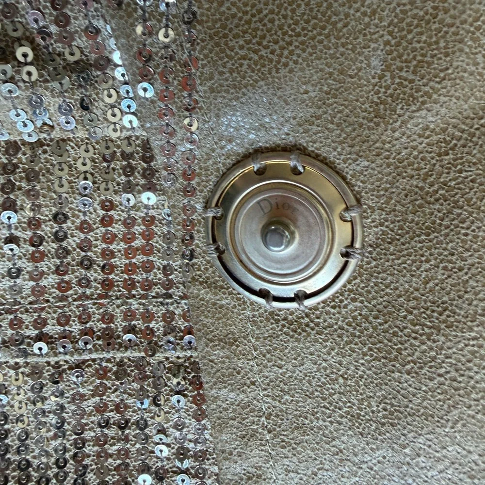 Christian Dior Women's Gold Sequin Blazer